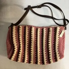 Happy 編み物ショルダーバッグ