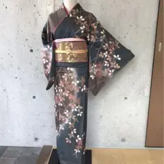【ますいわ屋製】金通し　正絹　上質な訪問着　染め分け　袷