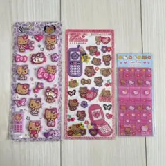 日焼けキティ マシュマロシール 平成はっぴーフォン タイルシール