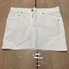 ユナイテッドアローズ　ミニスカート　ホワイト
