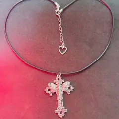 十字架ネックレス silver パンク ゴシック 地雷系 ゴスロリ 病みかわ