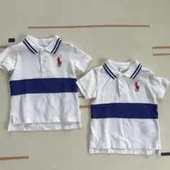 ラルフローレンポロシャツ 12M 2枚セット　双子服