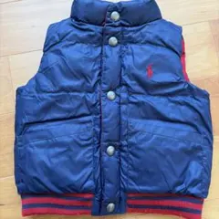 Ralph Lauren ネイビー リバーシブルダウンベスト 90サイズ
