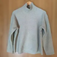 UNIQLO　ユニクロ　スフレヤーンハイネックセーター　 グリーン　Mサイズ