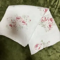綿100 花柄 ローラアシュレイ タオルケット