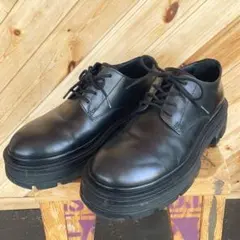 本革　ZARA Chunky Leather Shoes 41 厚底シューズのサムネイル
