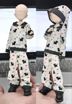 ザック・イベントクラファン限定特典　ドール服　アウトフィット　パジャマ　BJD