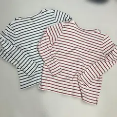 UNIQLO ボーダー　カットソー　2枚セット