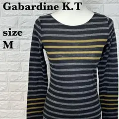 GabardineK.T ギャバジン ボーダー長袖ニット ウール混【867】のサムネイル