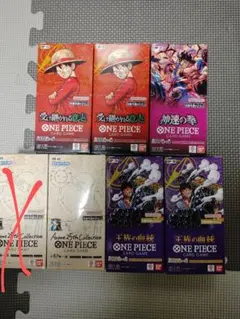 ワンピースカード受け継がれる意志2BOX25周年1BOX王族の血統2BOX神速の