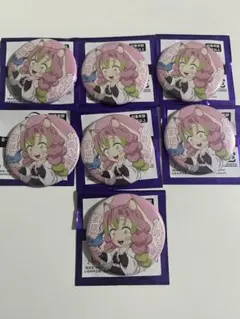 鬼滅の刃 甘露寺蜜璃 ナンジャタウン 缶バッジ ノーマル 7点