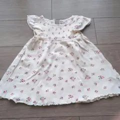 ZARA 花柄フリル袖ワンピース