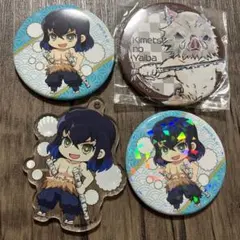 鬼滅の刃　缶バッジ等4点セット　嘴平伊之助