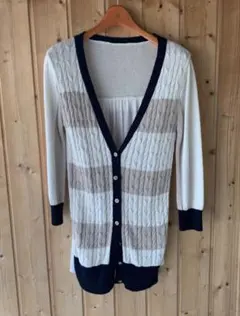 試着のみ★グレースコンチネンタル ベージュ系カーデガン★