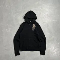 00s ヒステリックグラマー ジップパーカー ヒスガール ブラック メンズM