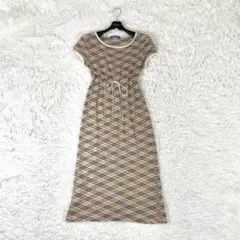 美品✨バーバリーブルーレーベル ワンピース ロング丈 Aライン ノバチェック M