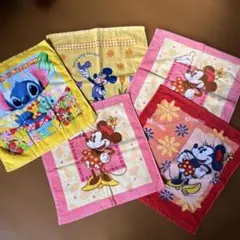 ミッキー、ミニー・マウスとスティッチ タオル5枚セット❗️お値下げしました。
