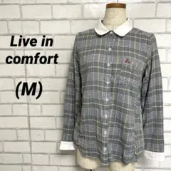 Live in comfortリブインコンフォート　チェック柄シャツ　フェリシモのサムネイル