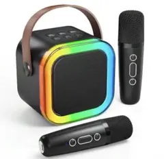 2026年カラオケセットBluetooth5.3スピーカーワイヤレスマイク2本