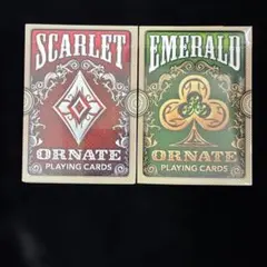 ORNATE PLAYING CARDS SCARLET 正規品　未開封2点
