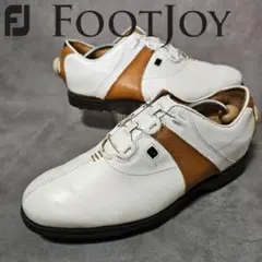 Foot Joy】ICON BLACK 本革オールレザー ゴルフシューズ25cm