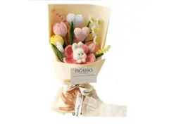 ま*り様 ハンドメイド用フラワーブーケ ウサギ付き花束