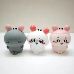 ちいかわ ソフビフィギュア3 モモンガ カニちゃん 古本屋 シークレット ガチャ
