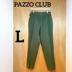 【PAZZO CLUB】メンズカジュアルパンツ L カーキ ウール