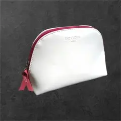 未使用　ディプティック　アメニティポーチ　カタール航空　白×ピンク　ラウンド