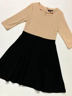 RUIRUE BOUTIQUE レディース 7分袖 バイカラー 膝丈ワンピースのサムネイル