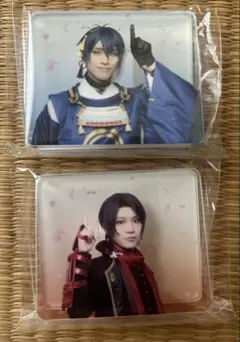 刀剣乱舞 刀ミュ 加州清光(佐藤流司)三日月宗近 (黒羽麻璃央)アクリルクリップ