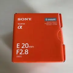 SONY E 20mm F2.8 SEL20F28 単焦点レンズのサムネイル
