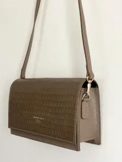 【未使用】CHRISTIAN VILLA クロコダイル型押し ショルダーバッグ