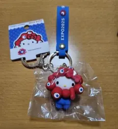 お値下げ中!!大坂万博 ミャクミャクキーホルダー キティちゃんケース