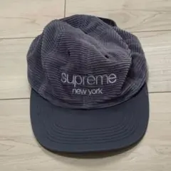 supreme コーデュロイキャップ ダークグレー
