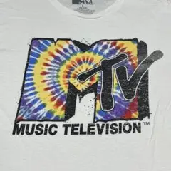 857 MTVタイダイMロゴ L 2019年 Viacomライセンス ホワイト