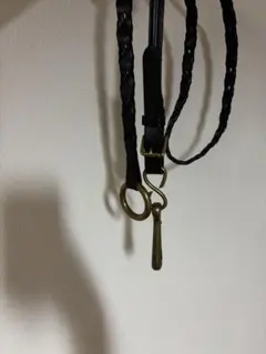 レザー編み込みブラックベルト