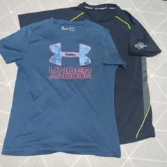Under Armour HeatGear ネイビー YLG シャツ