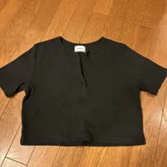 W.W.G 半袖 ヘンリーネック Tシャツ ブラックのサムネイル