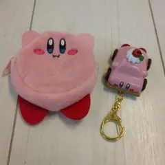 カービィカフェ　くるまほおばりケーキ　キーホルダー