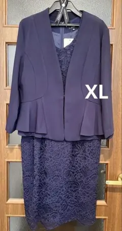 【新品未使用】 GIRL フォーマル ワンピース ジャケット ネイビー 紺 XL