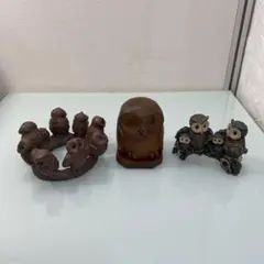 ☆フクロウの置物・フクロウの土鈴・その他☆
