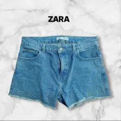 ZARA キッズ デニムショートパンツ スタッズ 13-14 秋
