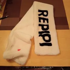 REPIPI★ふかふか★フリースマフラー★クリーム色★中古品