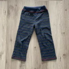 110サイズ 青とグレーのストライプ長ズボン