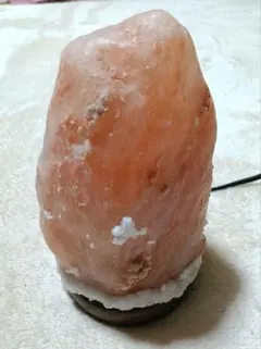 巨大岩塩 ランプインテリア 雑貨 照明 ソルト オブジェ 高さ26cm 