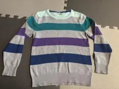H&M 薄手ニットセーター ボーダー