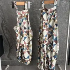 しまむら softcheese パッチワークサロペット2点セット売り