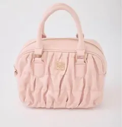 seemi by niceclaup シャーリングボストンバッグ ピンク