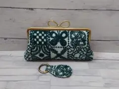 2点セット長財布 ミナペルホネン forest tile 親子がま口